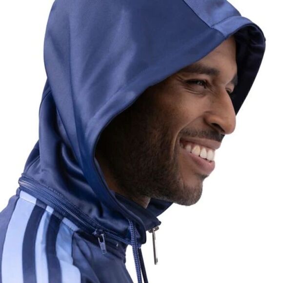 MEN'S MONTIQUE NAVY 2 PIECE SPORT TRACK SUIT WITH DETACHABLE HOOD. JS28. - Picture 3 of 3